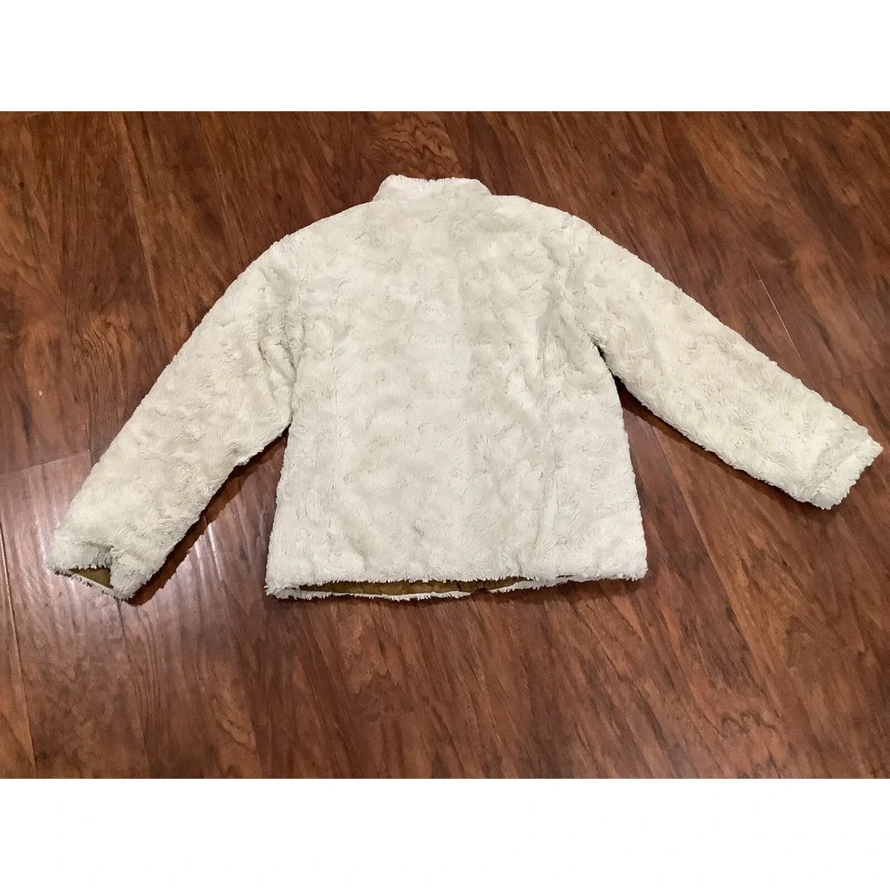 The North Face L Girls   Reversible Fleece Lined Coat